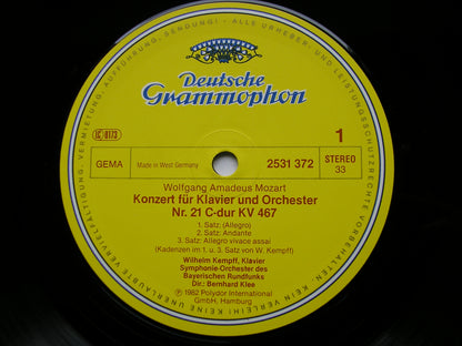 MOZART: PIANO CONCERTOS Nos. 21 & 22    KEMPFF / BAVARIAN RADIO SYMPHONY / KLEE     2531 372