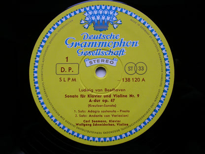 BEETHOVEN: VIOLIN SONATAS Nos. 5 & 9   SCHNEIDERHAN / SEEMANN   138 120