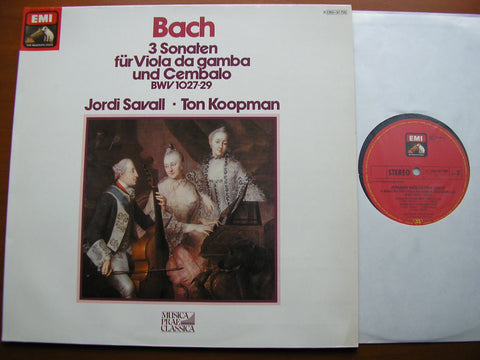 BACH: SONATAS FOR VIOLA DA GAMBA & HARPSICHORD BWV 1027 - 1029   KOOPMAN / SAVALL   065 30 758