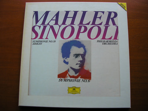 MAHLER: SYMPHONY No. 6 / SYMPHONY No. 10 Adagio    SINOPOLI / PHILHARMONIA   2 LP BOX   423 082