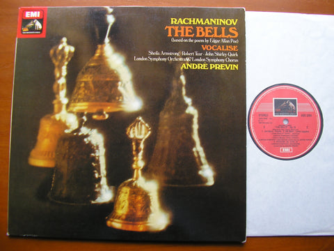 RACHMANINOV: THE BELLS / VOCALISE    SOLOISTS / LONDON SYMPHONY / PREVIN    ALTO  ASD 3284