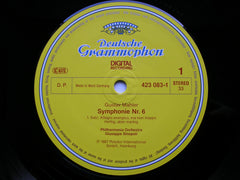 MAHLER: SYMPHONY No. 6 / SYMPHONY No. 10 Adagio    SINOPOLI / PHILHARMONIA   2 LP BOX   423 082