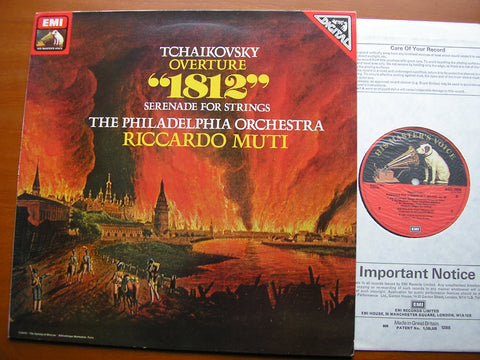 TCHAIKOVSKY: 1812 OVERTURE / SERENADE FOR STRINGS    RICCARDO MUTI / PHILADELPHIA ORCHESTRA    ASD 3956