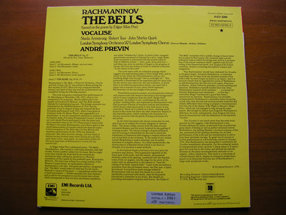 RACHMANINOV: THE BELLS / VOCALISE    SOLOISTS / LONDON SYMPHONY / PREVIN    ALTO  ASD 3284