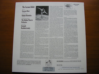 BIZET - SHCHEDRIN: THE CARMEN BALLET    BOLSHOI ORCHESTRA / ROZHDESTVENSKY   ALTO  ASD 2448