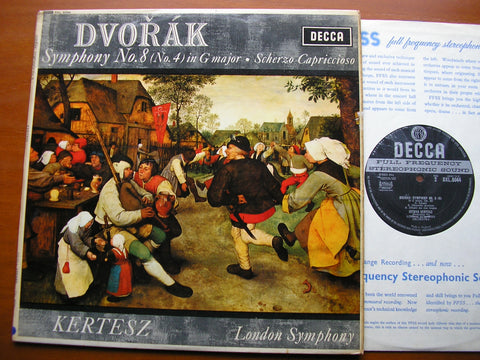 DVORAK: SYMPHONY No. 8 / SCHERZO CAPRICCIOSO   KERTESZ / LONDON SYMPHONY   SXL 6044