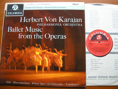 BALLET MUSIC from the OPERAS: VERDI / WAGNER / BORODIN / MUSSORGSKY / PONCHIELLI       PHILHARMONIA / KARAJAN    SAX 2421