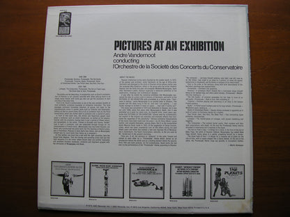 MUSSORGSKY: PICTURES AT AN EXHIBITION     VANDERNOOT / CONSERVATOIRE ORCHESTRA    WGS 8215