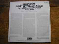 BRUCKNER: SYMPHONY No. 6   HORST STEIN / VIENNA PHILHARMONIC   SXL 6682