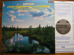 SIBELIUS: FOUR LEGENDS FROM THE KALEVALA   HORST STEIN / SRO   SXL 6973