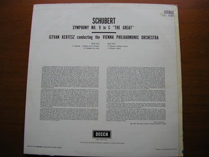 SCHUBERT: THE SYMPHONIES / THREE OVERTURES   KERTESZ / VIENNA PHILHARMONIC   5 LP SET