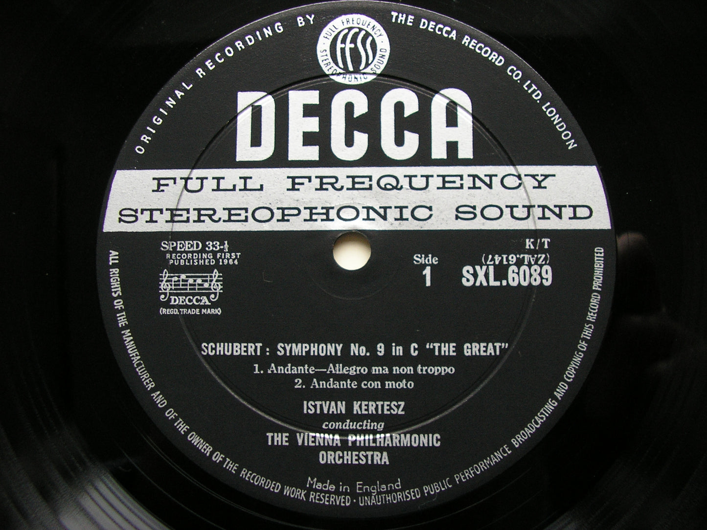 SCHUBERT: THE SYMPHONIES / THREE OVERTURES   KERTESZ / VIENNA PHILHARMONIC   5 LP SET