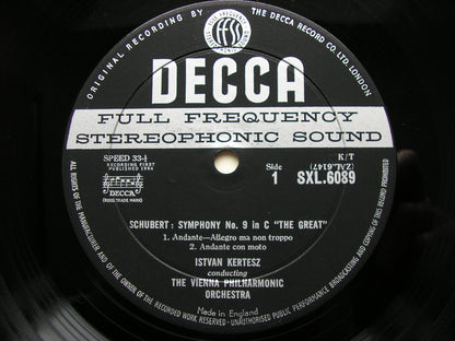 SCHUBERT: THE SYMPHONIES / THREE OVERTURES   KERTESZ / VIENNA PHILHARMONIC   5 LP SET