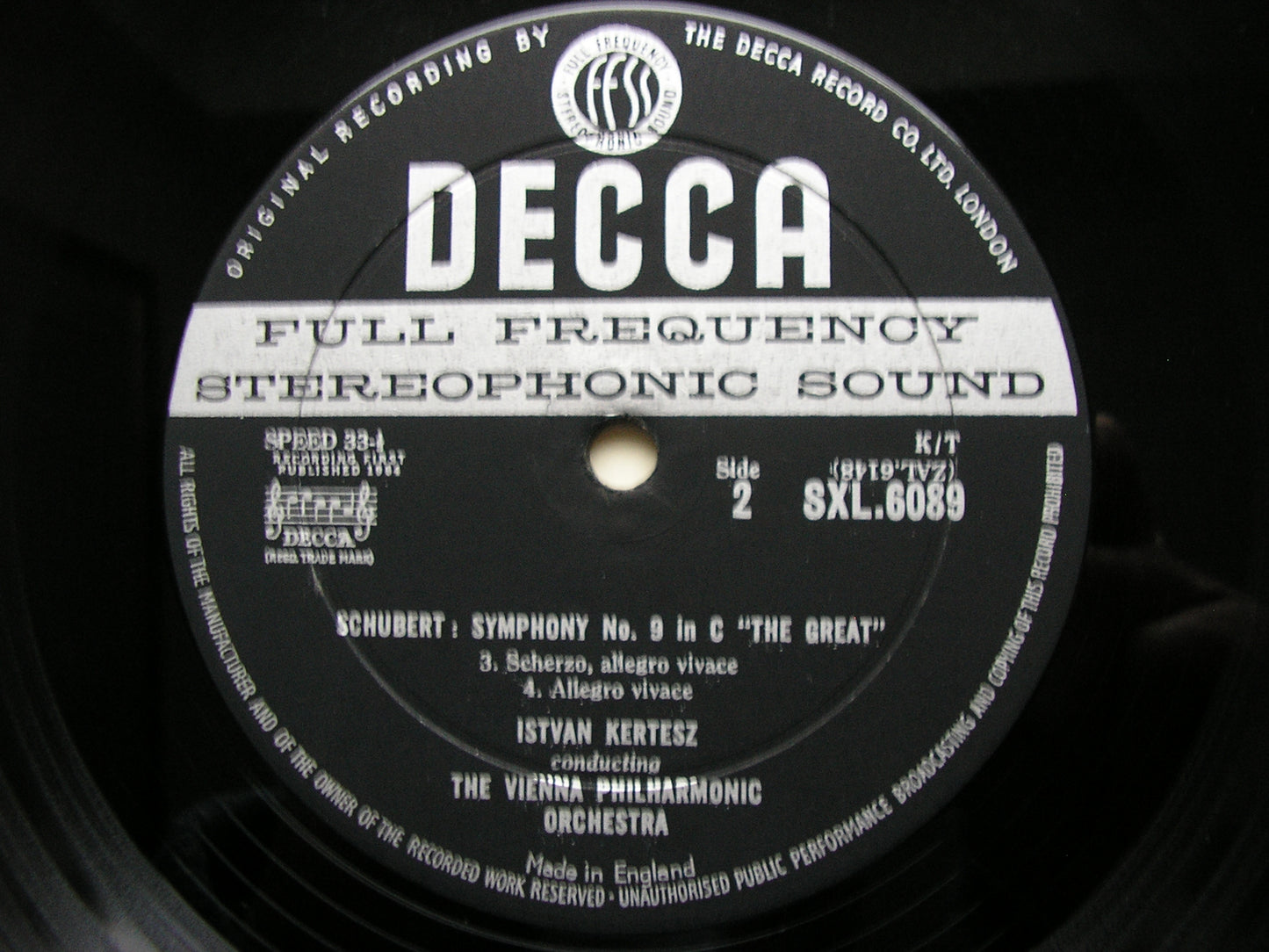 SCHUBERT: THE SYMPHONIES / THREE OVERTURES   KERTESZ / VIENNA PHILHARMONIC   5 LP SET