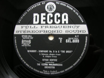 SCHUBERT: THE SYMPHONIES / THREE OVERTURES   KERTESZ / VIENNA PHILHARMONIC   5 LP SET