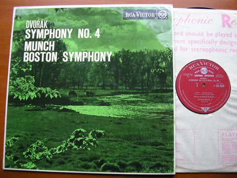 DVORAK: SYMPHONY No. 8 in G (formerly No. 4)     MUNCH / BOSTON SYMPHONY    SB 6509