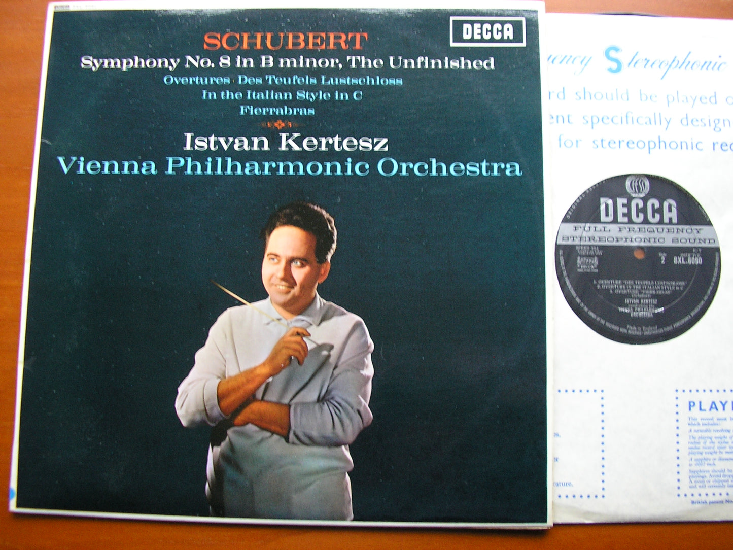 SCHUBERT: THE SYMPHONIES / THREE OVERTURES   KERTESZ / VIENNA PHILHARMONIC   5 LP SET