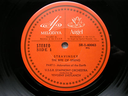STRAVINSKY: THE RITE OF SPRING  SVETLANOV / USSR SYMPHONY ORCHESTRA   SR 40063