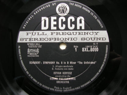 SCHUBERT: THE SYMPHONIES / THREE OVERTURES   KERTESZ / VIENNA PHILHARMONIC   5 LP SET