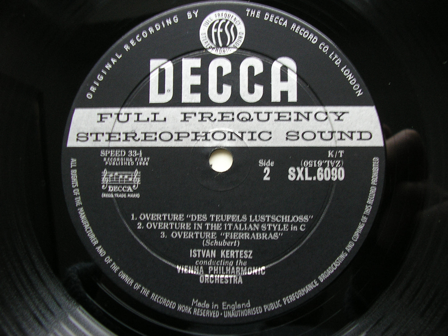 SCHUBERT: THE SYMPHONIES / THREE OVERTURES   KERTESZ / VIENNA PHILHARMONIC   5 LP SET