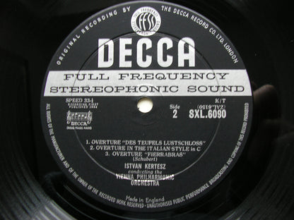 SCHUBERT: THE SYMPHONIES / THREE OVERTURES   KERTESZ / VIENNA PHILHARMONIC   5 LP SET