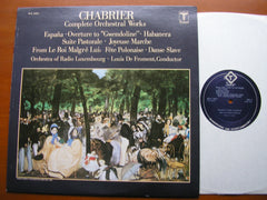CHABRIER: COMPLETE ORCHESTRAL WORKS    DE FROMENT / RADIO LUXEMBOURG ORCHESTRA     QTVS 34671
