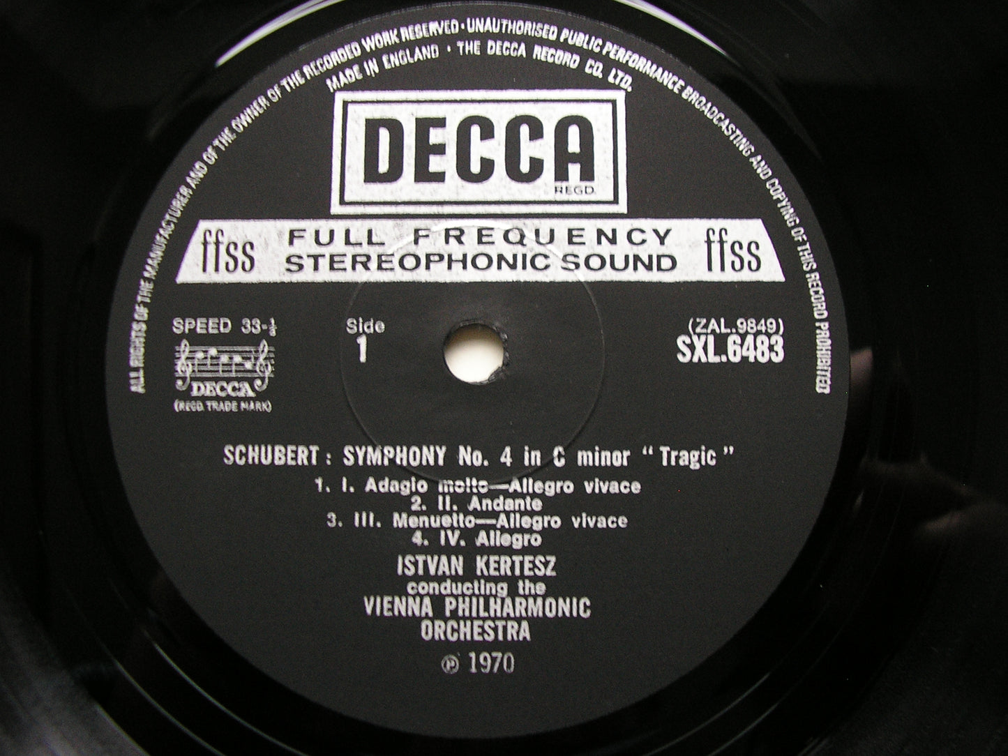 SCHUBERT: THE SYMPHONIES / THREE OVERTURES   KERTESZ / VIENNA PHILHARMONIC   5 LP SET