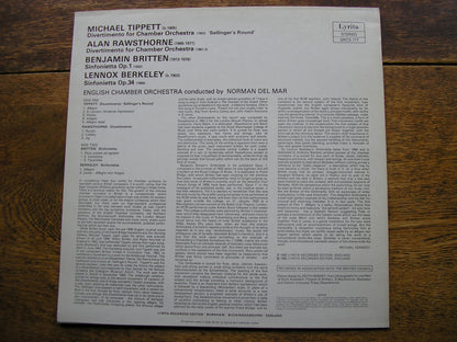 BRITTEN: SINFONIETTA / TIPPETT: DIVERTIMENTO   DEL MAR / ENGLISH CHAMBER ORCHESTRA   SRCS 111