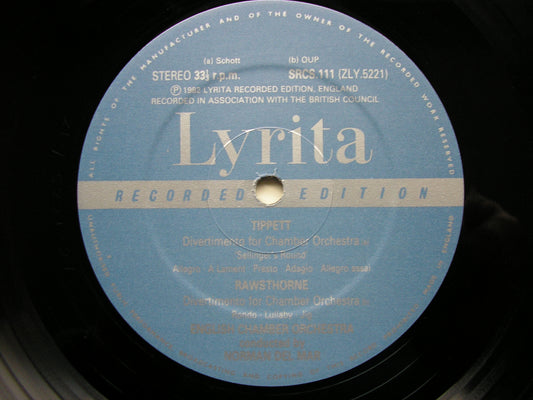 BRITTEN: SINFONIETTA / TIPPETT: DIVERTIMENTO   DEL MAR / ENGLISH CHAMBER ORCHESTRA   SRCS 111