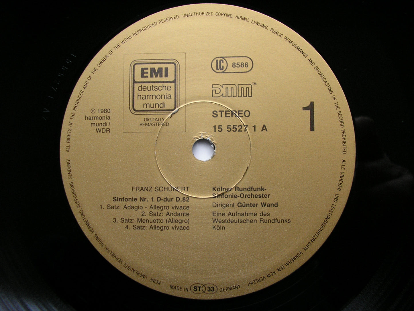 SCHUBERT: THE SYMPHONIES / ROSAMUNDE Extracts   GUNTER WAND / COLOGNE RADIO SYMPHONY   EX 15 55273