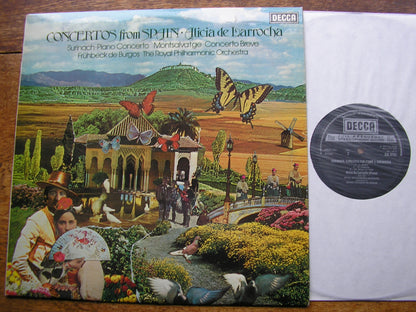 CONCERTOS FROM SPAIN BY MONTSALVAGE & SURINACH   LARROCHA / BURGOS / ROYAL PHILHARMONIC   SXL 6757