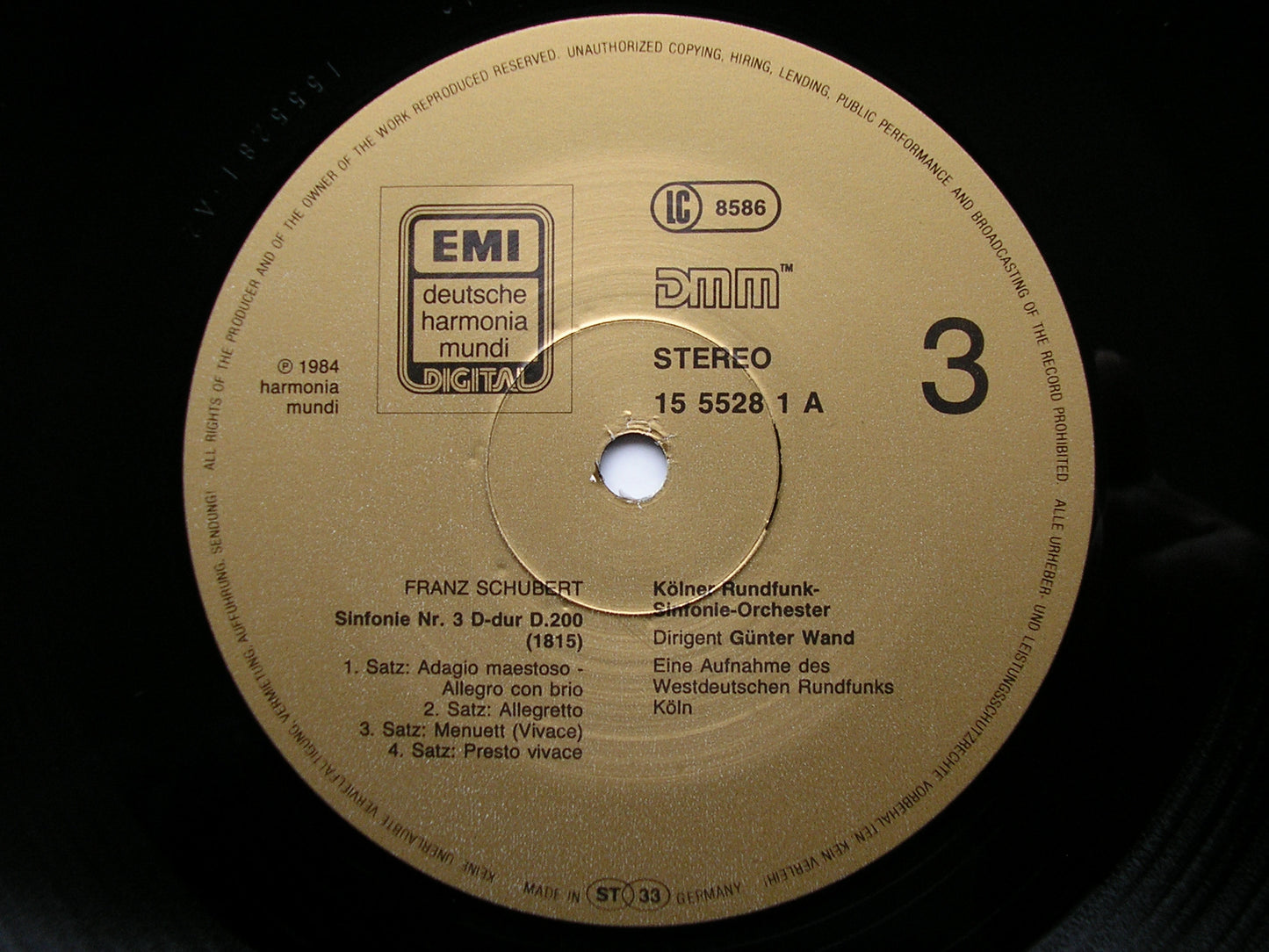 SCHUBERT: THE SYMPHONIES / ROSAMUNDE Extracts   GUNTER WAND / COLOGNE RADIO SYMPHONY   EX 15 55273