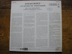 STRAVINSKY: THE RITE OF SPRING   BERNSTEIN / NEW YORK PHILHARMONIC   MS 6010