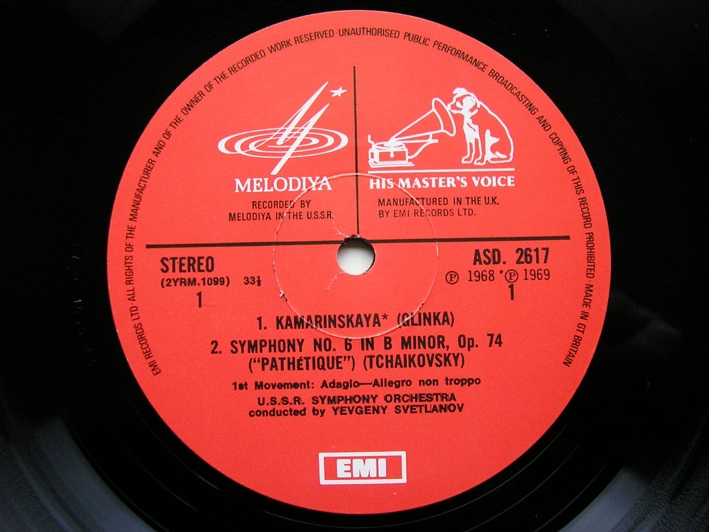 TCHAIKOVSKY: THE SYMPHONIES   SVETLANOV / USSRSO    7LP SET EMI/MELODIYA