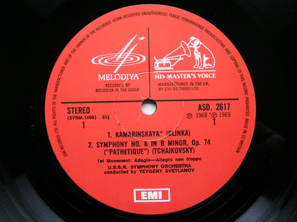 TCHAIKOVSKY: THE SYMPHONIES   SVETLANOV / USSRSO    7LP SET EMI/MELODIYA