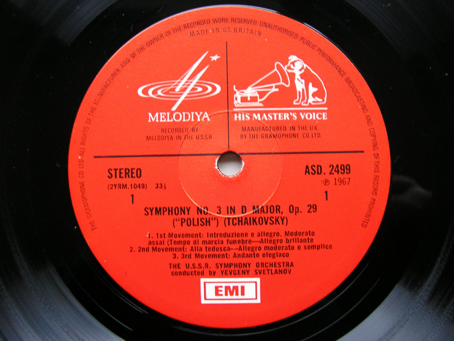 TCHAIKOVSKY: THE SYMPHONIES   SVETLANOV / USSRSO    7LP SET EMI/MELODIYA