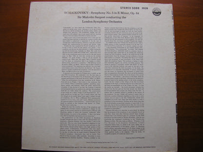 TCHAIKOVSKY: SYMPHONY No. 5    SARGENT / LONDON SYMPHONY   SDBR 3039