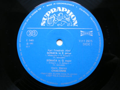 MUSIC FOR VIOLA DA GAMBA: ABEL / MARAIS / D'HERVELOIS       FRANTISEK SLAMA / JOSEF HALA    1111 2975