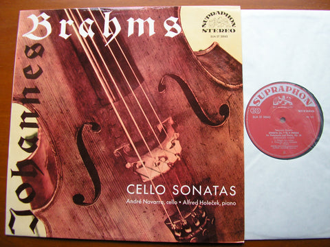 BRAHMS: CELLO SONATAS   ANDRE NAVARRA / ALFRED HOLECEK   SUAST 50043