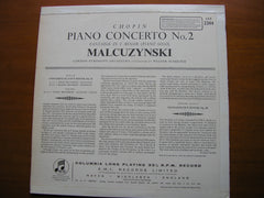 CHOPIN: PIANO CONCERTO No. 2 / FANTAISIE      MALCUZYNSKI / LONDON SYMPHONY / SUSSKIND      SAX 2344