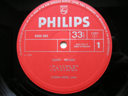 CHOPIN: FOUR BALLADES / FANTAISIE Op. 49      CLAUDIO ARRAU     9500 393