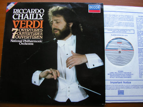 VERDI: SEVEN OVERTURES     RICCARDO CHAILLY / NATIONAL PHILHARMONIC     SXDL 7595