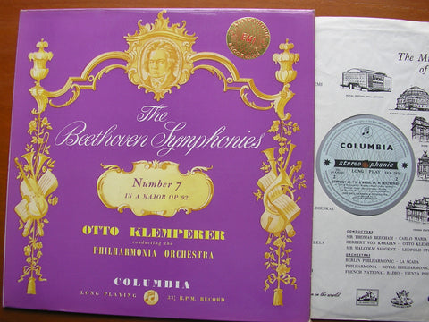 BEETHOVEN: SYMPHONY No. 7      KLEMPERER / PHILHARMONIA ORCHESTRA    SAX 2415