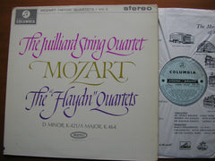 MOZART: STRING QUARTETS in D K421 & in A K464   THE JUILLIARD STRING QUARTET    SAX 2471