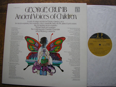 CRUMB: ANCIENT VOICES OF CHILDREN  DE GAETANI / DASH / CONTEMPORARY CHAMBER ENSEMBLE / WEISBERG   H-71225