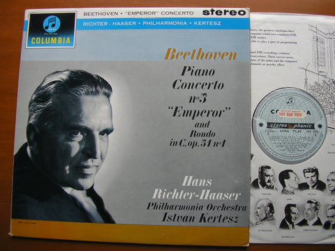 BEETHOVEN: PIANO CONCERTO No. 5 / RONDO      RICHTER - HAASER / PHILHARMONIA ORCHESTRA  / KERTESZ     SAX 2422