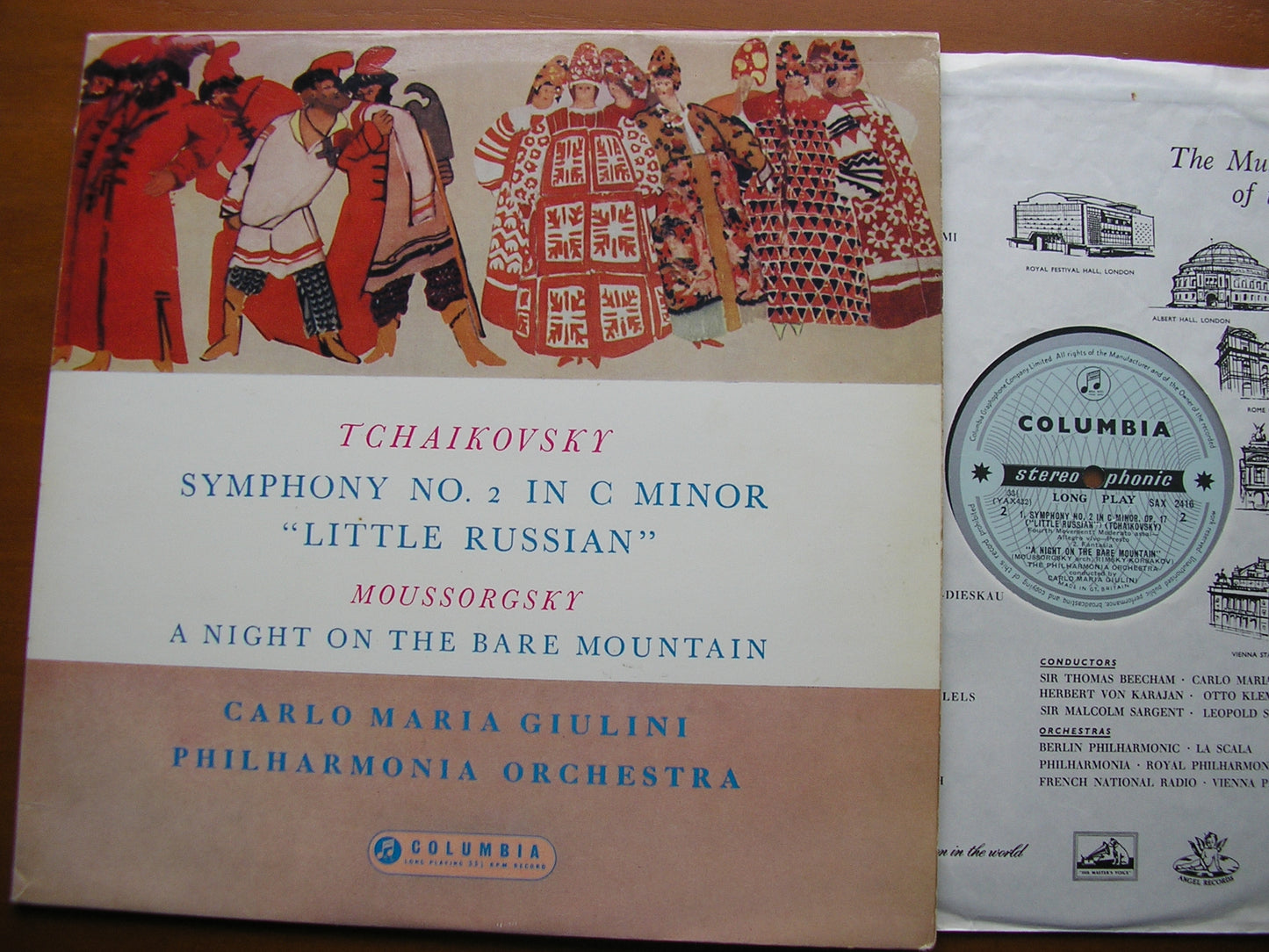 TCHAIKOVSKY: SYMPHONY No. 2 / MUSSORGSKY: NIGHT ON THE BARE MOUNTAIN     GIULINI / PHILHARMONIA    SAX 2416