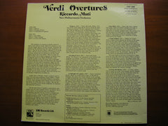 VERDI: SIX OVERTURES    RICCARDO MUTI / NEW PHILHARMONIA ORCHESTRA   ASD 3366