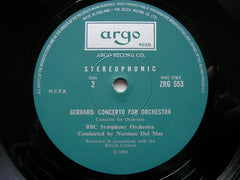 GERHARD: CONCERTO FOR ORCHESTRA / RAWSTHORNE: SYMPHONY No. 3   DEL MAR / BBC SYMPHONY   ZRG 553