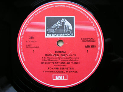 BERLIOZ: HAROLD IN ITALY   McINNES / FRENCH NATIONAL ORCHESTRA / LEONARD BERNSTEIN   ASD 3389